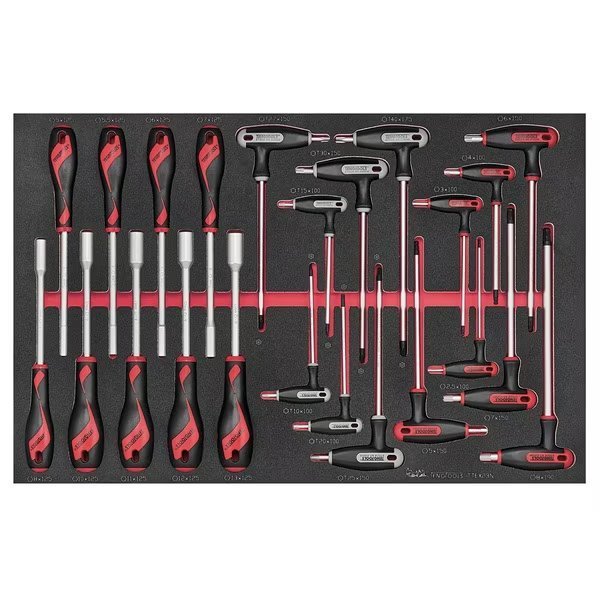 23 Piece Nut Driver and T Handle Wrench Set in EVA -  TTEX2, Teng Tools, Mfr#: TTEX23N